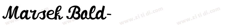 Marsek Bold字体转换